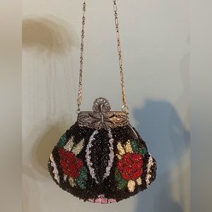 Vintage Hand Beaded Evening Bag / Clutch